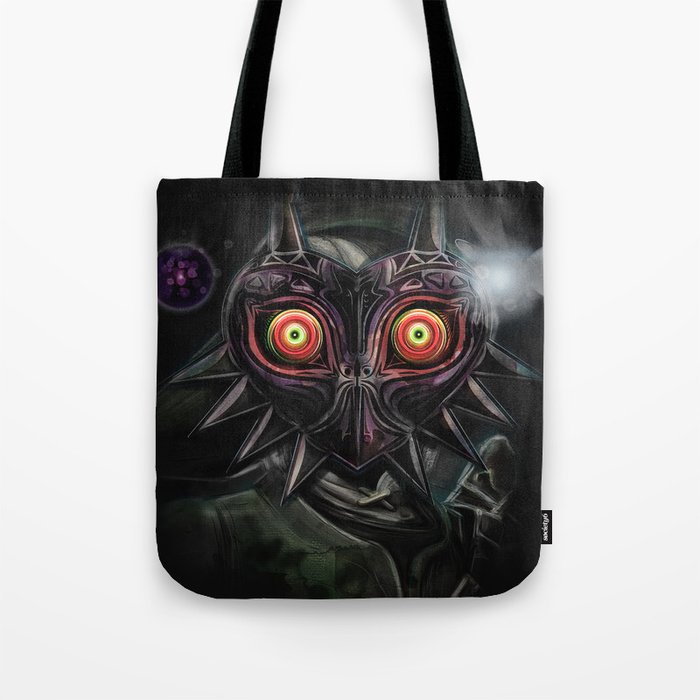 Legend Of Zelda Majora S Mask Link Tote Bag By Jollyleskull Legend Of Zelda Majora S Mask Link Tote Bag