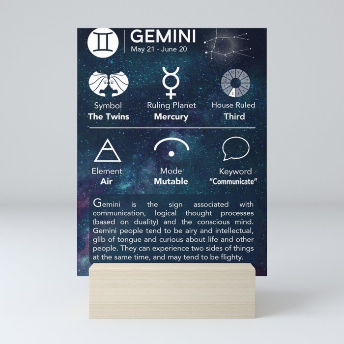 Gemini Mini Art Print