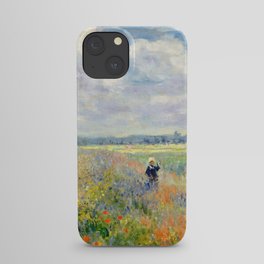 Poppy Fields near Argenteuil by Claude Monet iPhone Case