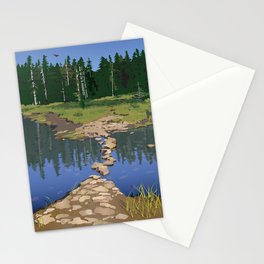 Rock Lake Version 2 Stationery Card