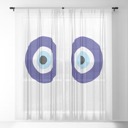 Evil Eye Sheer Curtain