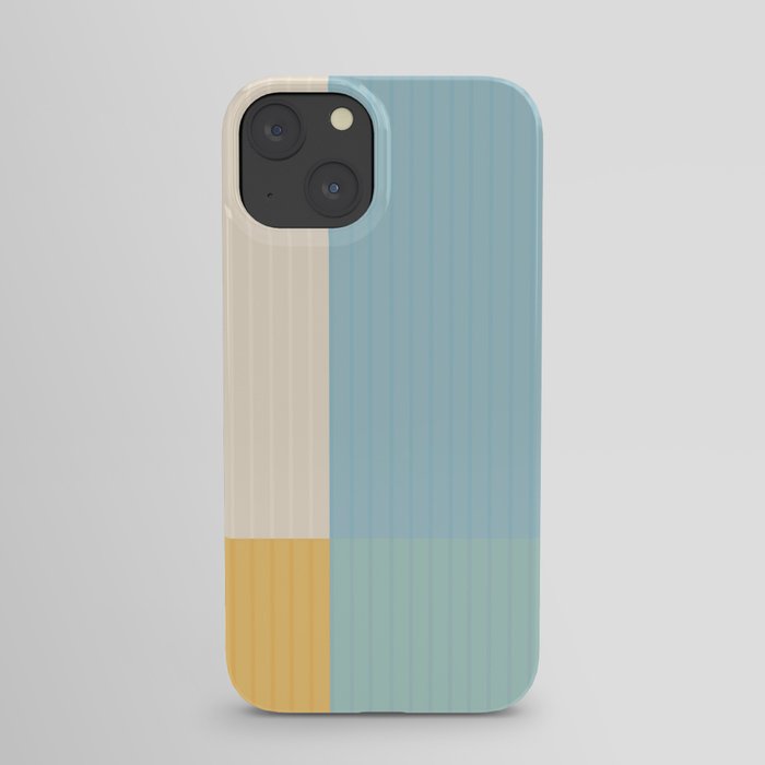 Color Block Line Abstract III iPhone Case