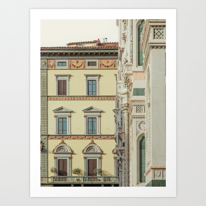 Florentine Architecture - Florence Italy Travel Photography Art Print