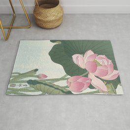 Water Lilies  Rug | Painting, Garden, Plants, China, Decoart, Japanese, Artdeco, Lotus, Japan, Lily 