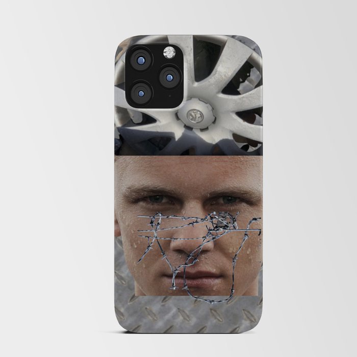 Barbed Wire Face iPhone Card Case