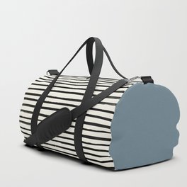 Dusty Blue x Stripes Duffle Bag
