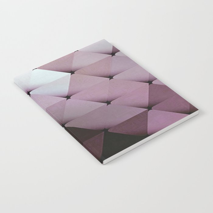 Triangles Macro Twilight Pink Mauve Notebook