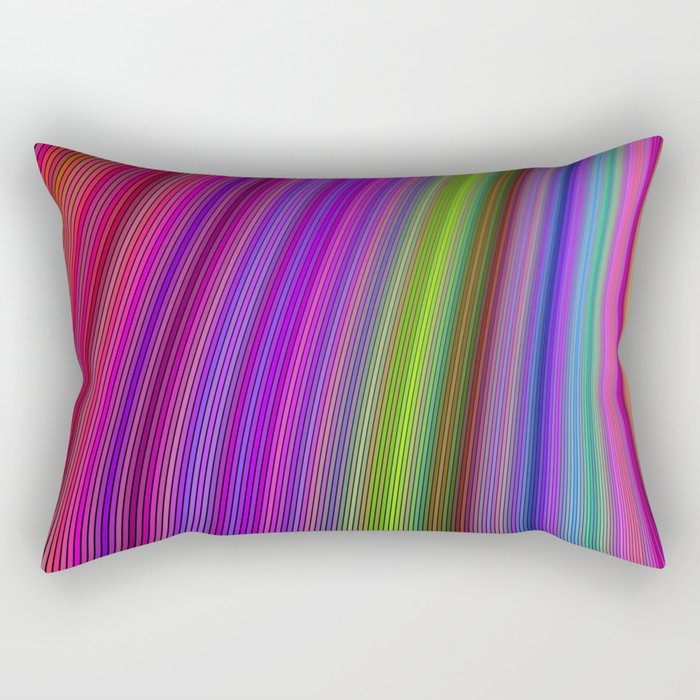 Happy spring stripes Rectangular Pillow