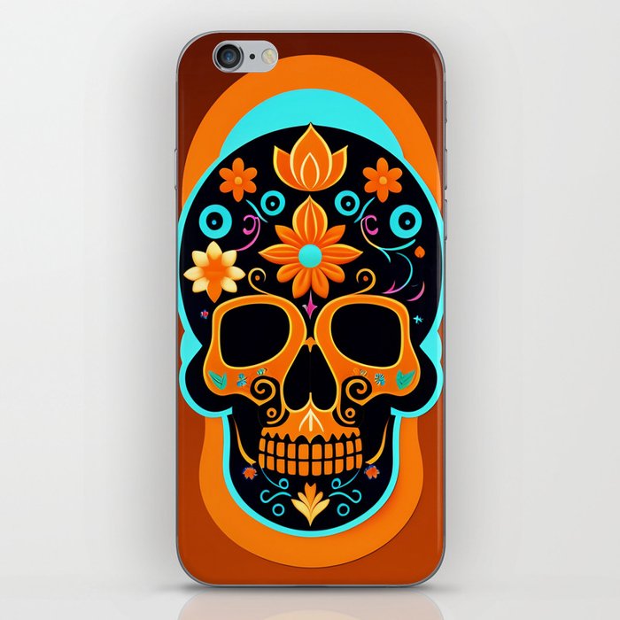 Calavera Skull 3 iPhone Skin