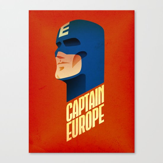Captain Europe Canvas Print