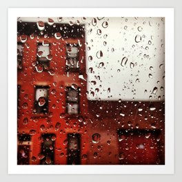 Rainy Day in Brooklyn Art Print