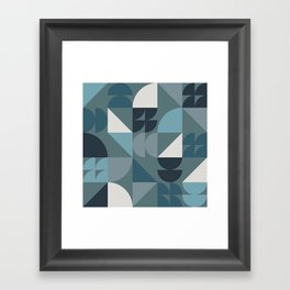 Geometrical modern classic shapes composition 20 Framed Art Print
