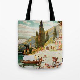 Switzerland and Italy Via St. Gotthard Travel Poster Tote Bag