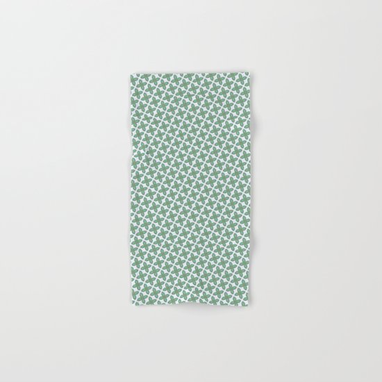 Mint Leaf Pattern Hand & Bath Towel