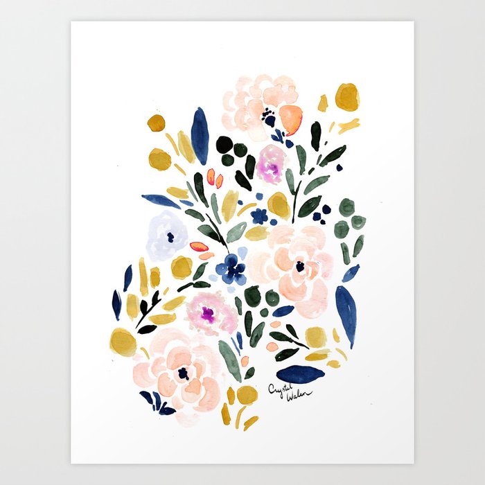 Sierra Floral Art Print