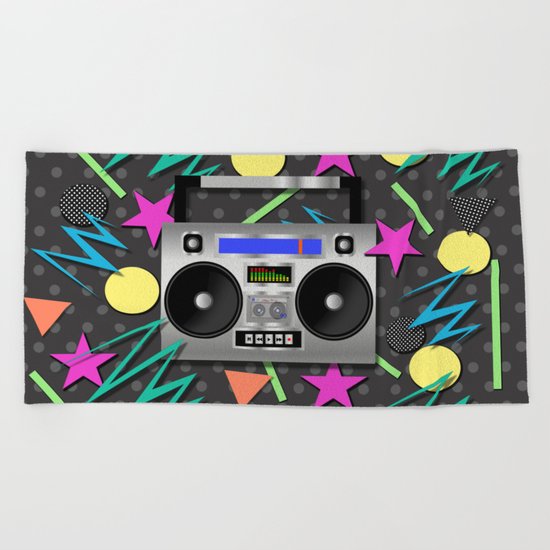BoomBox Beach Towel
