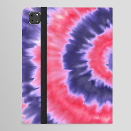 Grape Spiral Tie-dye iPad Folio Case