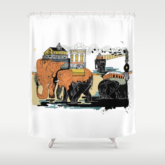 Oiliphants Shower Curtain