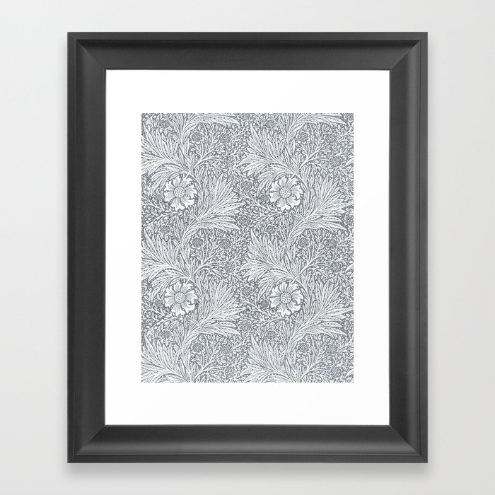 Botanical Floral Marigold - William Morris  Framed Art Print