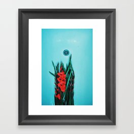 Flowers in the Bath Framed Art Print
