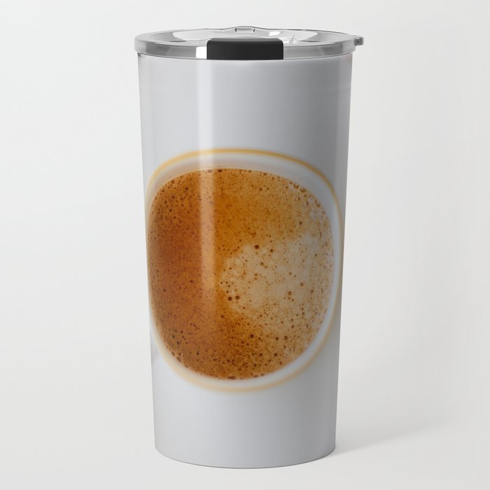Latte, White Marble Travel Mug
