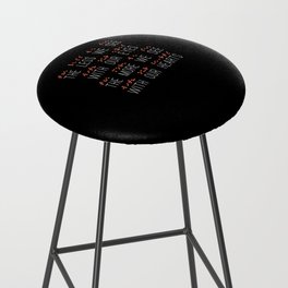Less Eyes More Heart Impaired Dots Braille Bar Stool