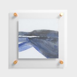 Minimalist Blue Landscape I Floating Acrylic Print