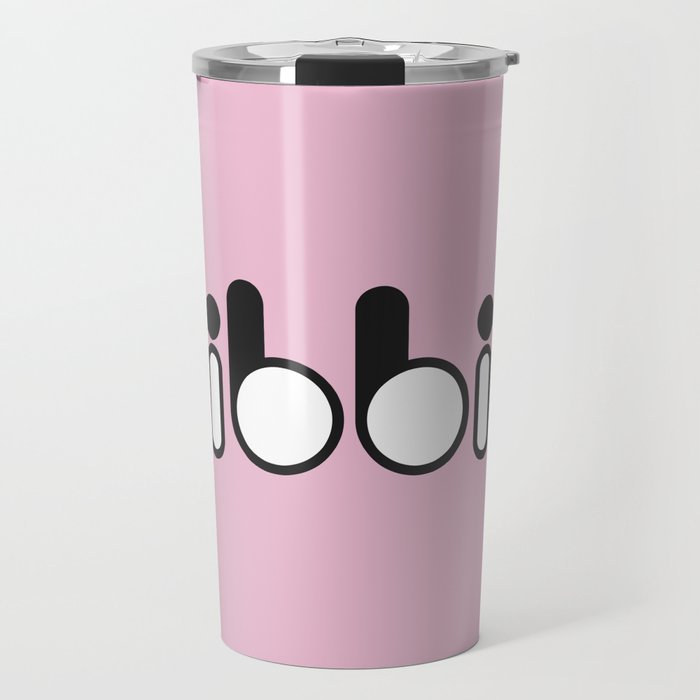 Oibbio Logo (Pink) Travel Mug