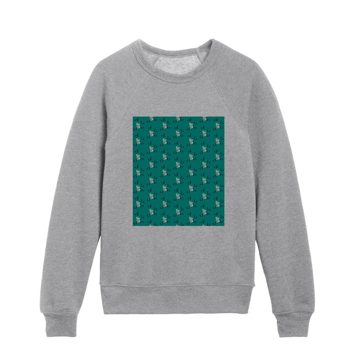 pattern_6_ducks, a girl's friend Kids Crewneck