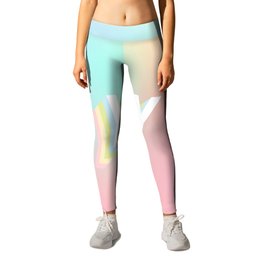 A Big Optimistic YAY! #minimal #positivity Leggings | Yay, Gradient, Vibes, Minimal, Positive, Pink, Happiness, Celebrate, Abstract, Graphicdesign 