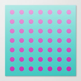 pink and aqua gradient 4 Canvas Print