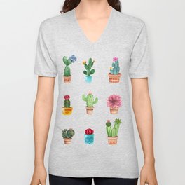 Cactus V Neck T Shirt