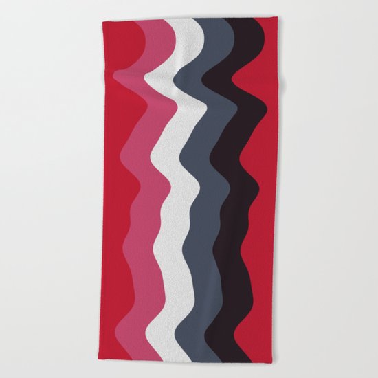 Abstract lines 23 Beach Towel