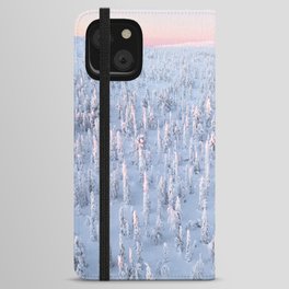 Frozen Forest | Aerial Drone iPhone Wallet Case