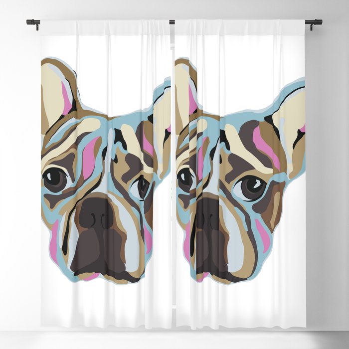 Whisky the French Bulldog Blackout Curtain