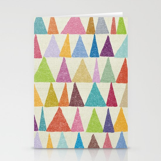 Analogous Shapes In Bloom. Stationery Cards
