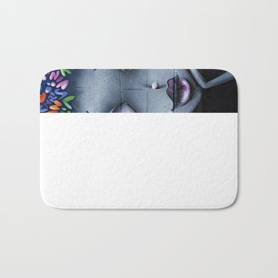 girl letters grafitti Bath Mat