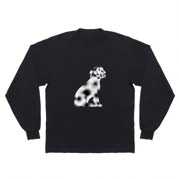 Dalmatian breed puppy dog ​​isolated on digital drawing Long Sleeve T Shirt