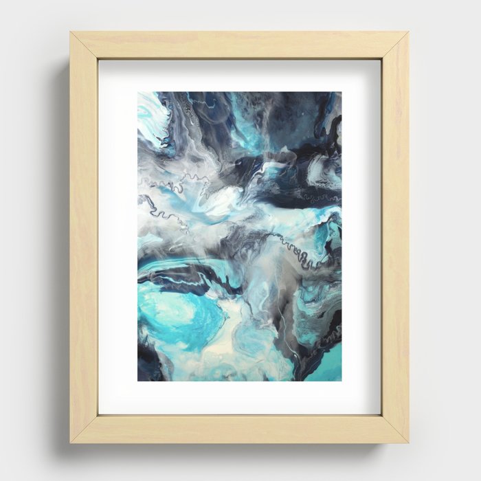 Azul Recessed Framed Print