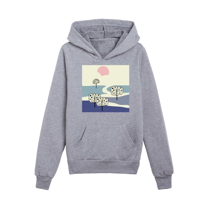 Whimsical land Kids Pullover Hoodie