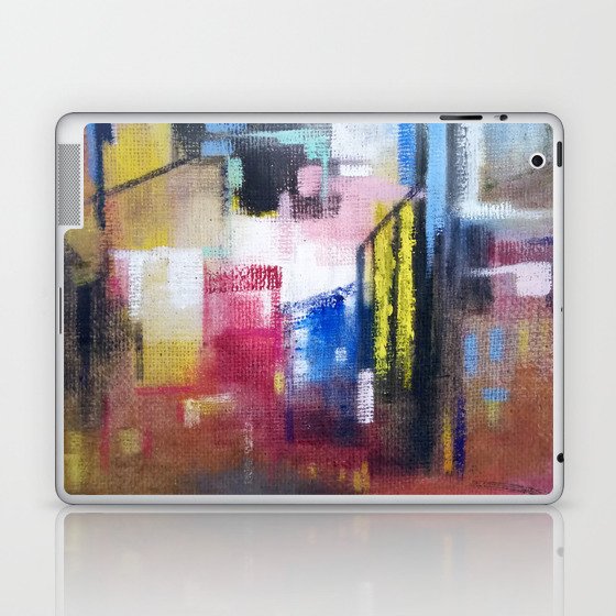 Abstract, Oil on Jute Laptop & iPad Skin