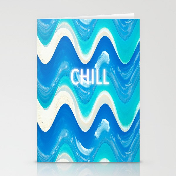 CHILL BEACH WAVE Stationery Cards
