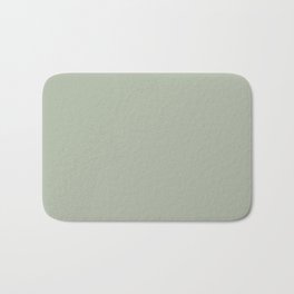 Soft Pastel Sage Green Gray Solid Color Pairs To Behr's 2021 Trending Color Jojoba N390-3 Bath Mat