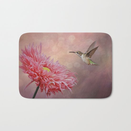 A Hummingbirds Dance Bath Mat