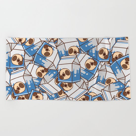 Puglie Milk Carton Beach Towel