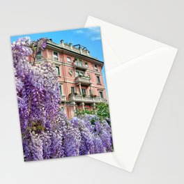 Wisteria in Milan, Italy, spring Stationery Card