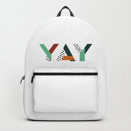 Yay Backpack | Font, Designletters, Pattern, Colorful, Graphicdesign, Yay, Letters, Colors, Memphis, Digital 