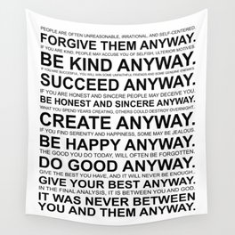 Mother Teresa | Inspirational Quote Wall Tapestry