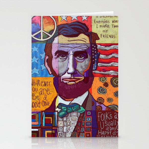 Abraham Lincoln Collage Stationery Cards