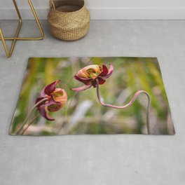Pitcher Plant Blooms Area & Throw Rug